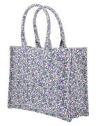 Bon Dep Tote Bag Mini Mw Liberty Meadow Lavender Blå