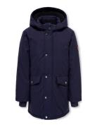 Kids Only Kobnewoliver Parka Jacket Cp Otw Marinblå