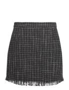 A-View Diana Boucle Skirt Svart