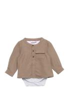 Name It Nbmnupan Ls Shirtbody Beige