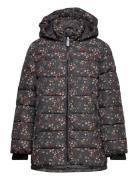 Color Kids Jacket - Quilt - Long - Aop Svart