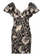 French Connection Deon Candra Jacquard Dress Svart