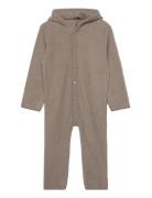 Wheat Wool Fleece Suit Ata Beige