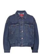 Esprit Casual Women Jackets Indoor Denim Regular Blå