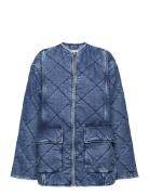 Tommy Hilfiger Dnm Lw Padded Quilt Jacket Jane Blå