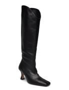 ALOHAS Billy Black Leather Boots Svart