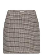 Lindex Skirt Tuva Check Brun