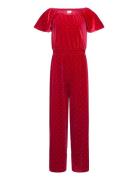 Lindex Jumpsuit Velvet Röd