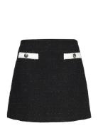 Tommy Hilfiger Tweed Mini Skirt Svart