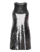 Michael Kors Seq Tank Mini Dress Silver