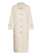 GANT Cotton Overcoat Beige