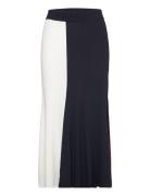 Tommy Hilfiger Rwb Colour Block Rib Maxi Skirt Multi/patterned