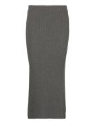 Lauren Ralph Lauren Cotton Knit Pencil Skirt Grå