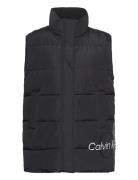 Calvin Klein Jeans Blown Up Ck Long Vest Svart