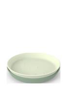 Kiddish Plate 2-Pack Elphee Home Meal Time Plates & Bowls Plates Green...