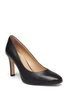 Lauren Ralph Lauren Camila Burnished Leather Pump Svart