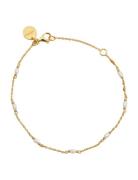 Syster P Treasure Multi Pearl Bracelet Guld