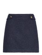 Michael Kors Tweed Mini Skirt Marinblå