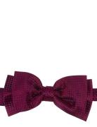 Portia 1924 Solid Silk Bow Tie Burgundy