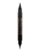 Makeup Revolution Revolution Thick And Thin Dual Liquid Eyeliner Svart