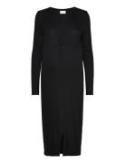 Mamalicious Mlbrynja L/S Jrs Midi Dress A. Svart