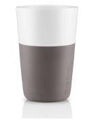 2 Cafe Latte-Mugg Grey Home Tableware Cups & Mugs Coffee Cups Multi/pa...