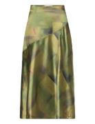 Hosbjerg Laura Satin Skirt Grön