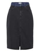 Object Objbeate Hw Denim Skirt E Aw Fair 23 Svart