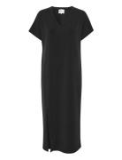 My Essential Wardrobe Ellemw V-Neck Long Dress Svart