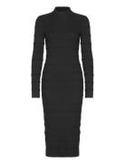 Vero Moda Vmlucky Ls Highneck Calf Dress Ga Boo Svart