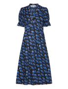 Diane Von Furstenberg Dvf Erica Dress Blå