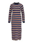 Object Objkaya L/S Midi Knit Dress 129 Multi/patterned