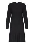 Vila Visachin New L/S Skater Knit Dress/Su Svart