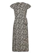 Object Objfrigg S/S Wrap Dress 127 Svart