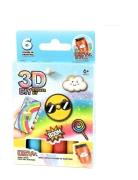 Robetoy Pen 3D Sticker Diy 6Pcs Multi/patterned