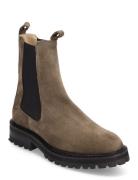 Selected Femme Slfvilma Suede Chelsea Boot Grön