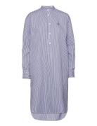 Polo Ralph Lauren Striped Cotton Shirtdress Blå