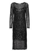 Minus Msmera Glitter Midi Dress Svart