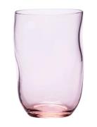 Squeeze Tumbler Home Tableware Glass Drinking Glass Pink Anna Von Lipa