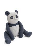 Smallstuff Toy/ Sitting Cushion Panda, Denim Multi/patterned