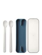 Madeske Mio 2Stk Home Meal Time Cutlery Blue Mepal