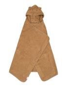 Fabelab Hooded Junior Towel - Bear - Ochre Brun