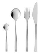 Bestiksæt Fuga 4 Dele Mat/Blank Stål Home Tableware Cutlery Cutlery Se...