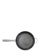 Satake 32 Cm Cast Iron Skillet Home Kitchen Pots & Pans Frying Pans Bl...