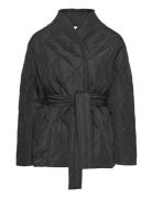 NORR Alma Quilted Short Jacket Svart