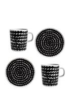 Marimekko Home Siirtolapuutarha Breakfast Set 2Pcs M+P Svart