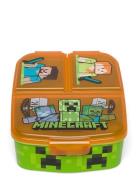 Minecraft Multi Compartment Sandwich Box Home Meal Time Lunch Boxes Mu...