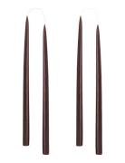 Kunstindustrien Hand Dipped Candles, 4 Pack Brun