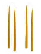 Kunstindustrien Hand Dipped Candles, 4 Pack Gul