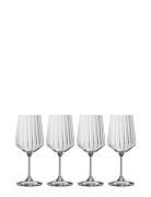 Lifestyle Rødvinsglas 63Cl 4-P Home Tableware Glass Wine Glass Red Win...